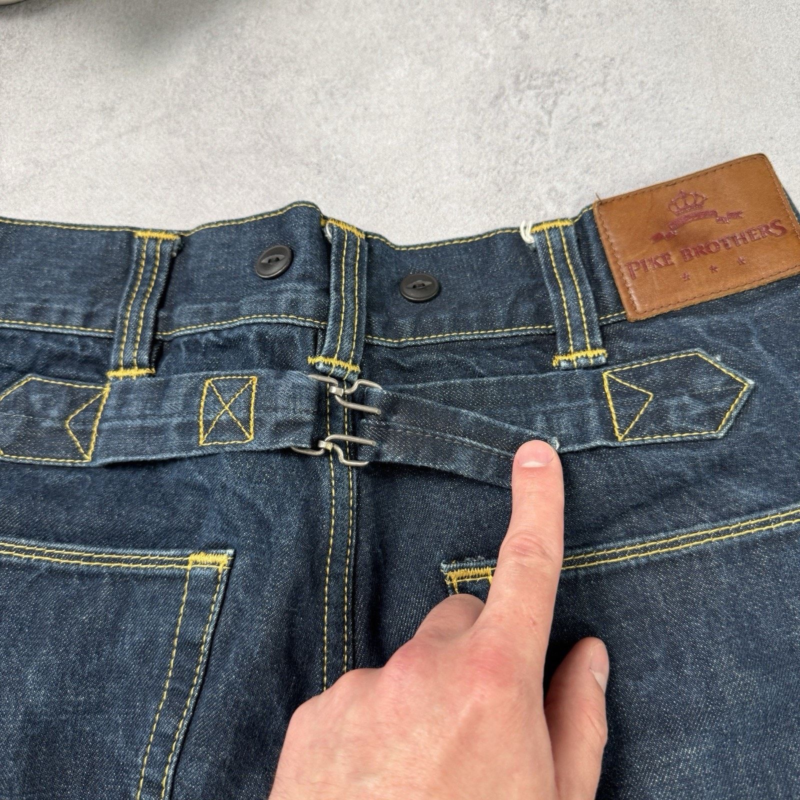 Pike Brothers Pike Brother Chopper Pant Selvedge Blue Denim Jeans Size US 32 / EU 48 - 21 Thumbnail