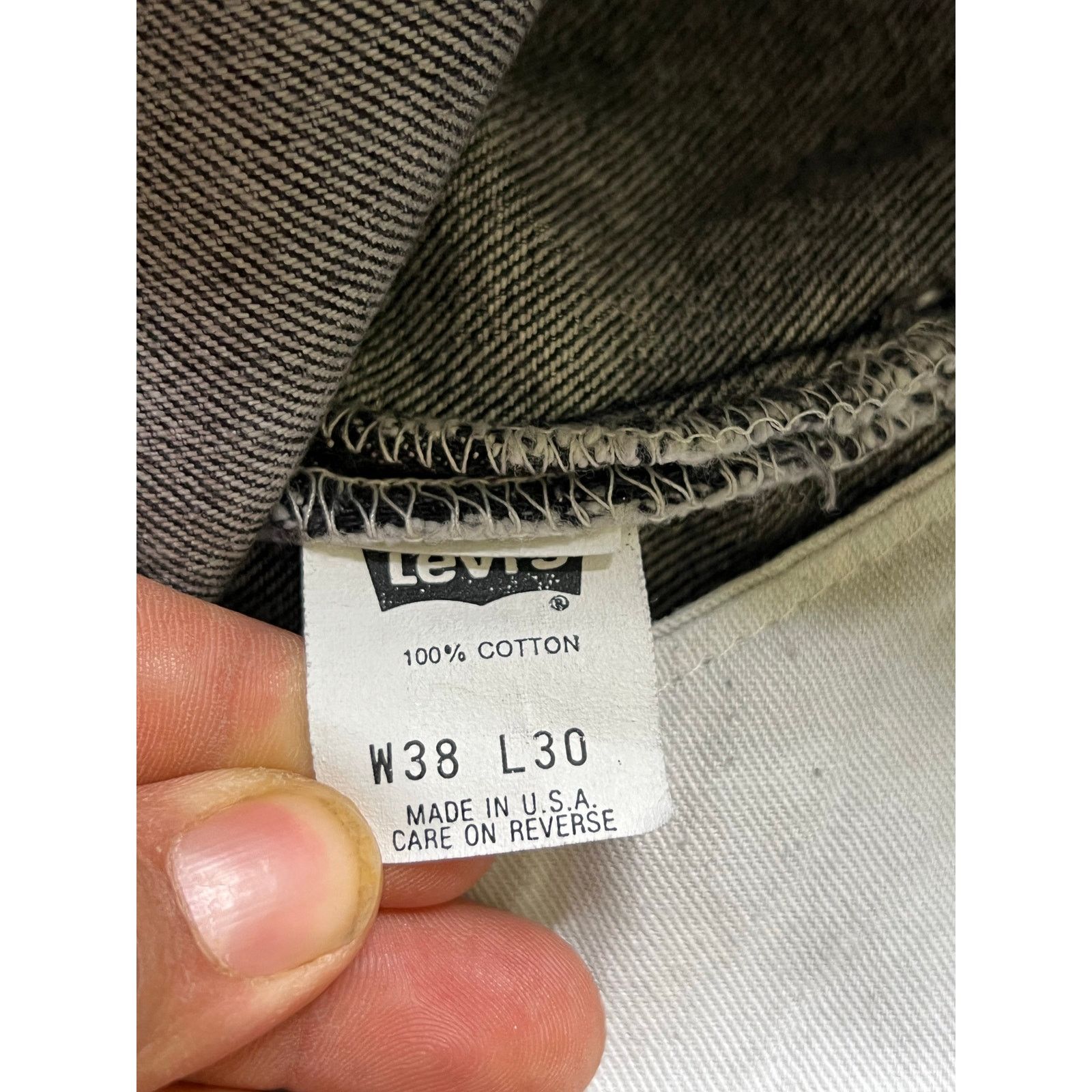 Levi's Levi’s 501 Acid Wash Jeans Men’s 38x30 Gray Actual 35x30 Size US 38 / EU 54 - 5 Thumbnail