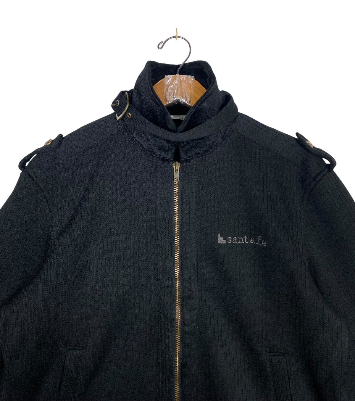 Japanese Brand Santafe Military Style High Collar with Buckle Strap Jacket Size US M / EU 48-50 / 2 - 4 Thumbnail