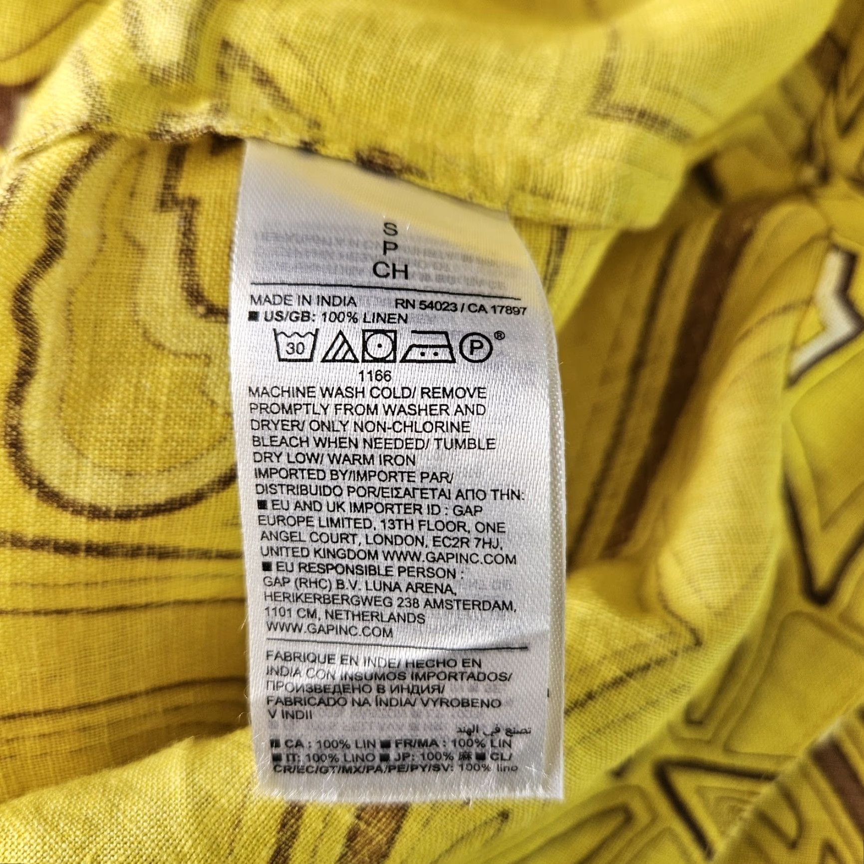 Banana Republic VINTAGE Banana Republic Womens Linen Midi Skirt Sz Small Yellow Pockets Drawstring Size 28" / US 6 / IT 42 - 4 Thumbnail