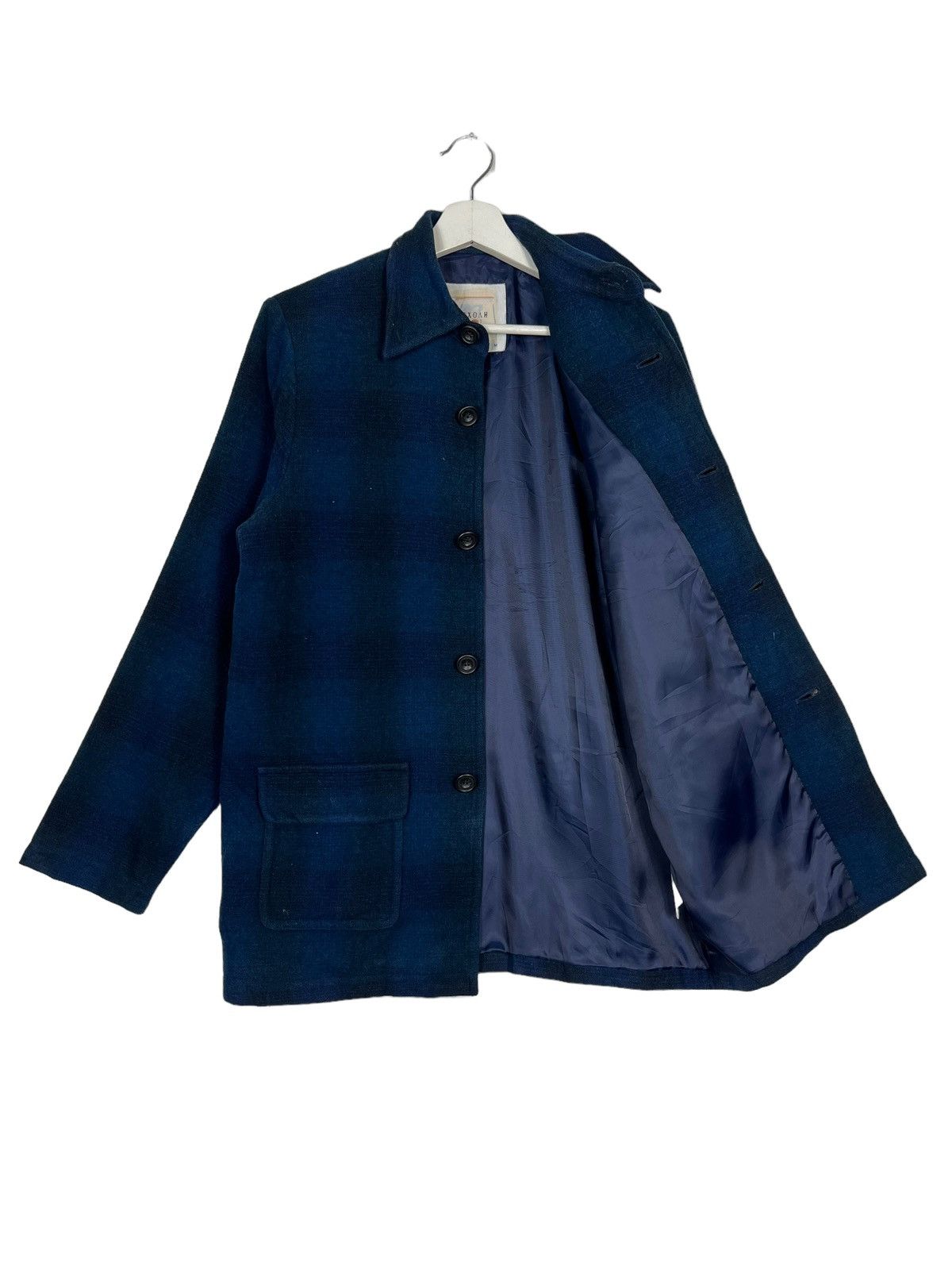 Issey Miyake 🔥 EXOAH SKOLE SHODOW PLAID WOOL JACKET Size US M / EU 48-50 / 2 - 9 Thumbnail
