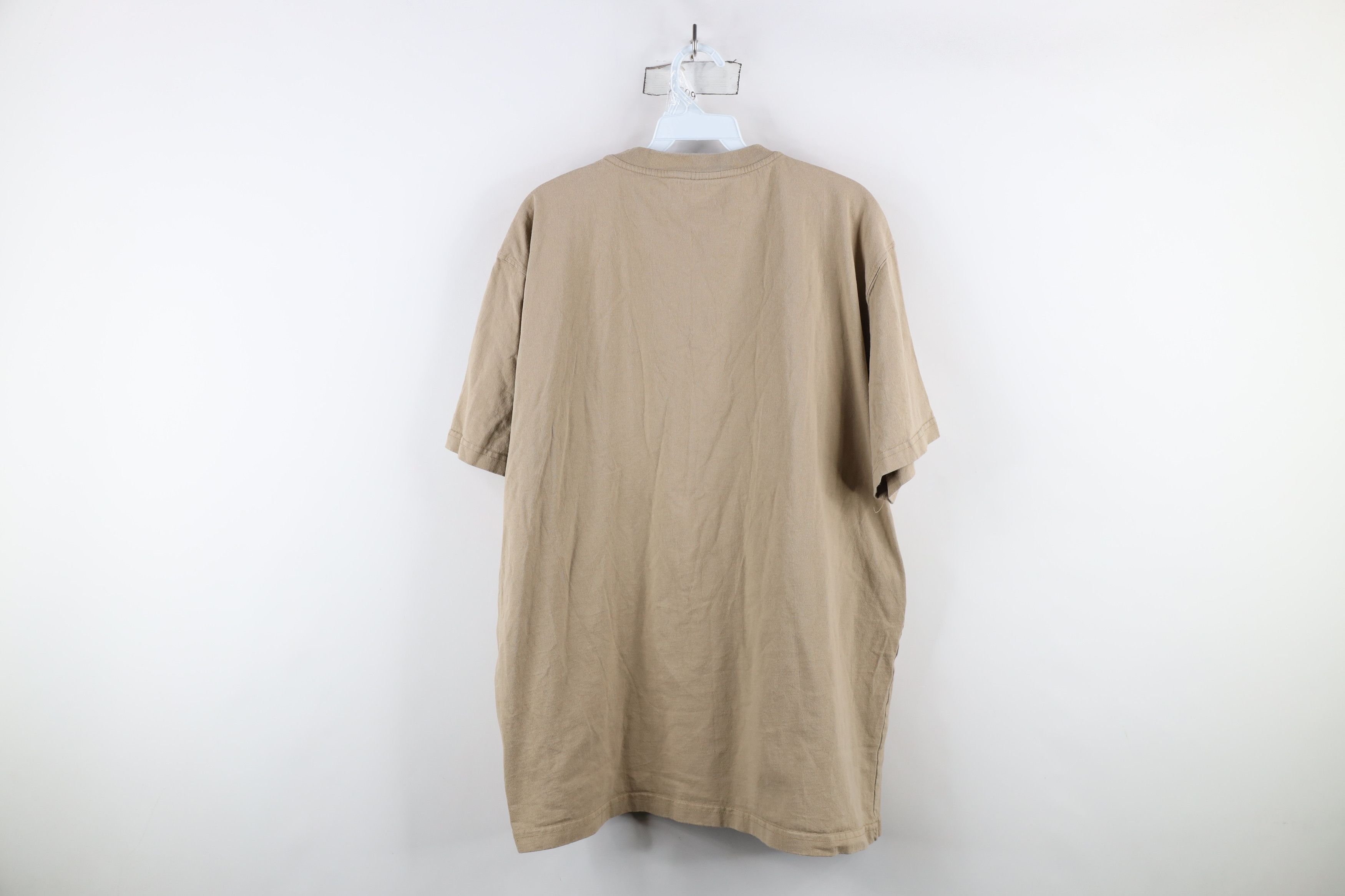 Dickies × Vintage Vintage Y2K Dickies Spell Short Sleeve Henley T-Shirt Beige Size US XL / EU 56 / 4 - 11 Thumbnail