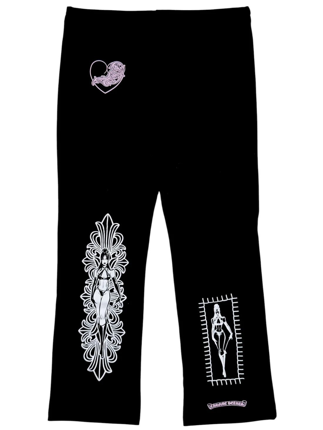 Chrome Hearts Deadly Doll Flare Sweatpants Size US 30 / EU 46 - 2 Thumbnail