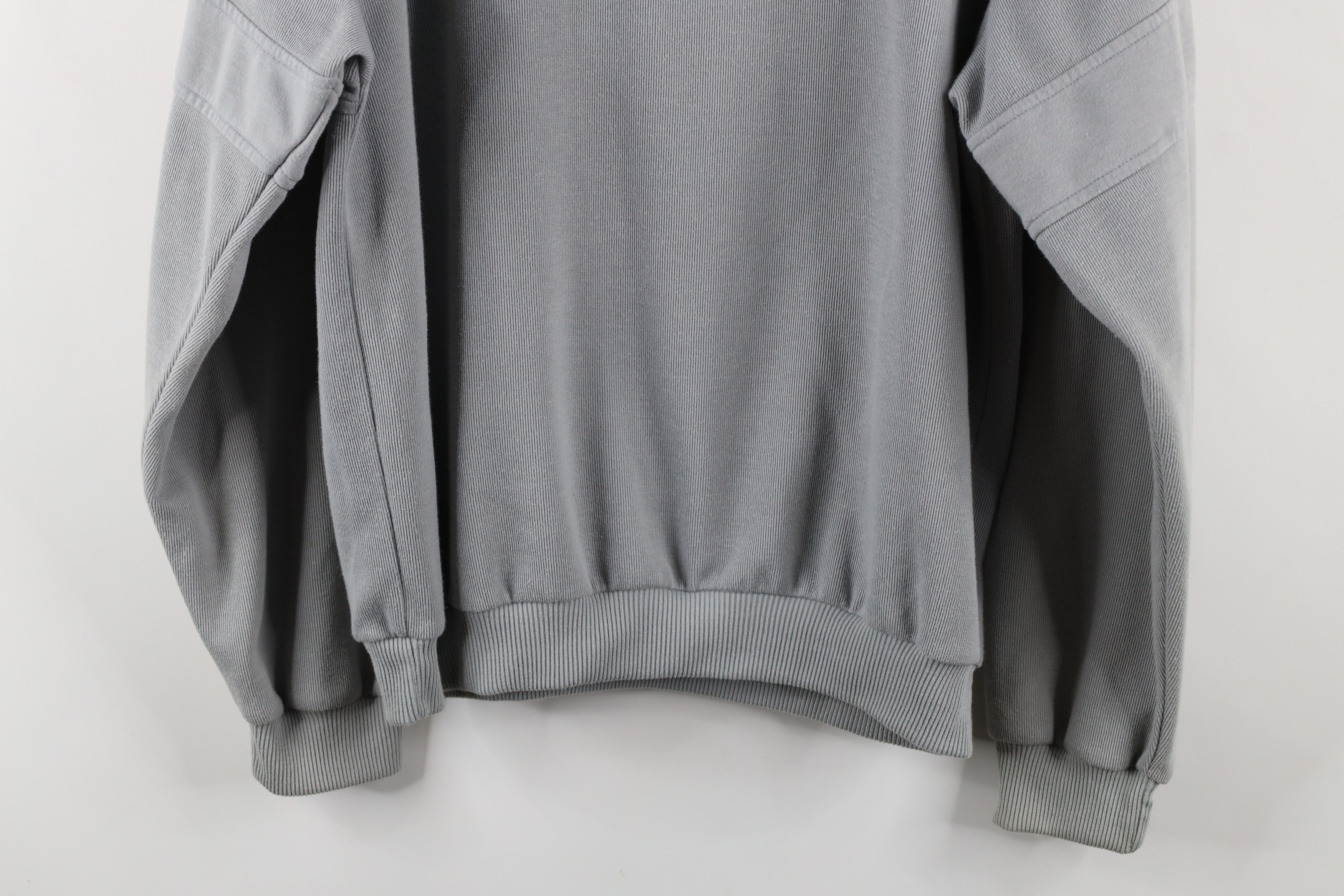 Vintage Vintage 90s Streetwear Ribbed Knit Half Zip Pullover Sweater Size US L / EU 52-54 / 3 - 11 Thumbnail