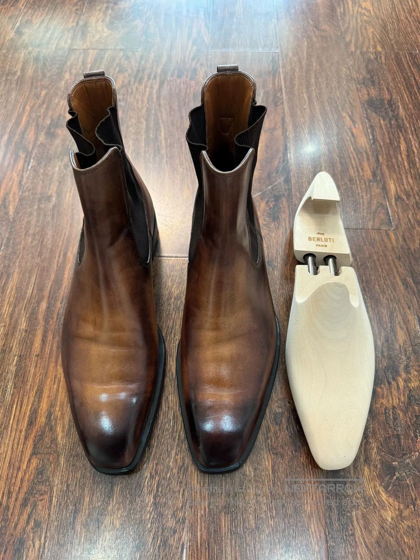 Berluti Brown Leather Chelsea Boots Size 7. Size US 7 / EU 40 - 6 Thumbnail