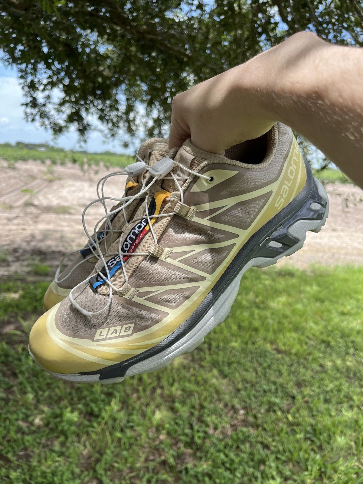 Salomon Salomon XT6 Clear - Safari/Magnet/Vanilla Ice | Grailed