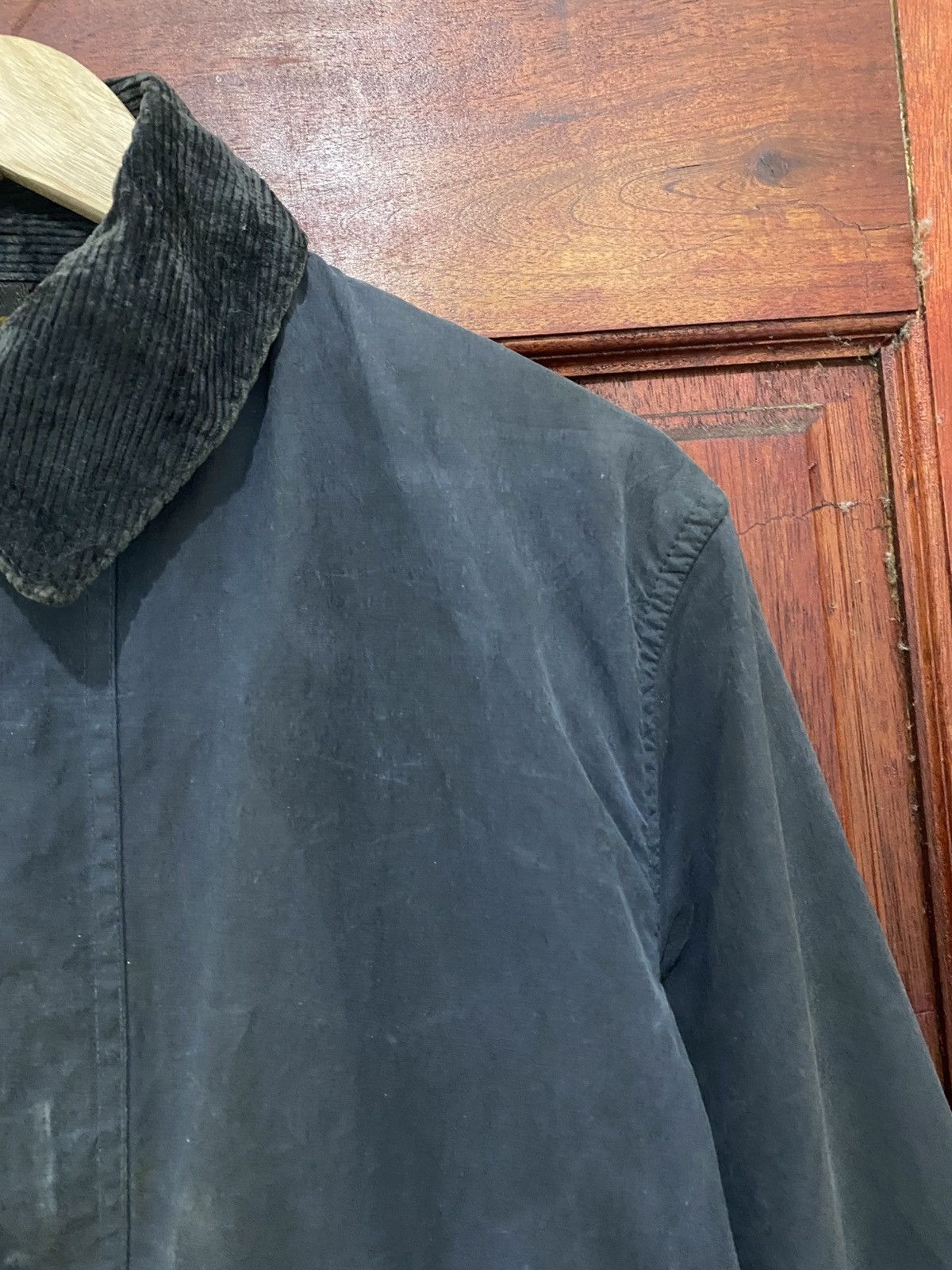 Barbour × Vintage Vintage Barbour Border Waxed Jacket 81cm/32in Hunting Size US S / EU 44-46 / 1 - 5 Thumbnail
