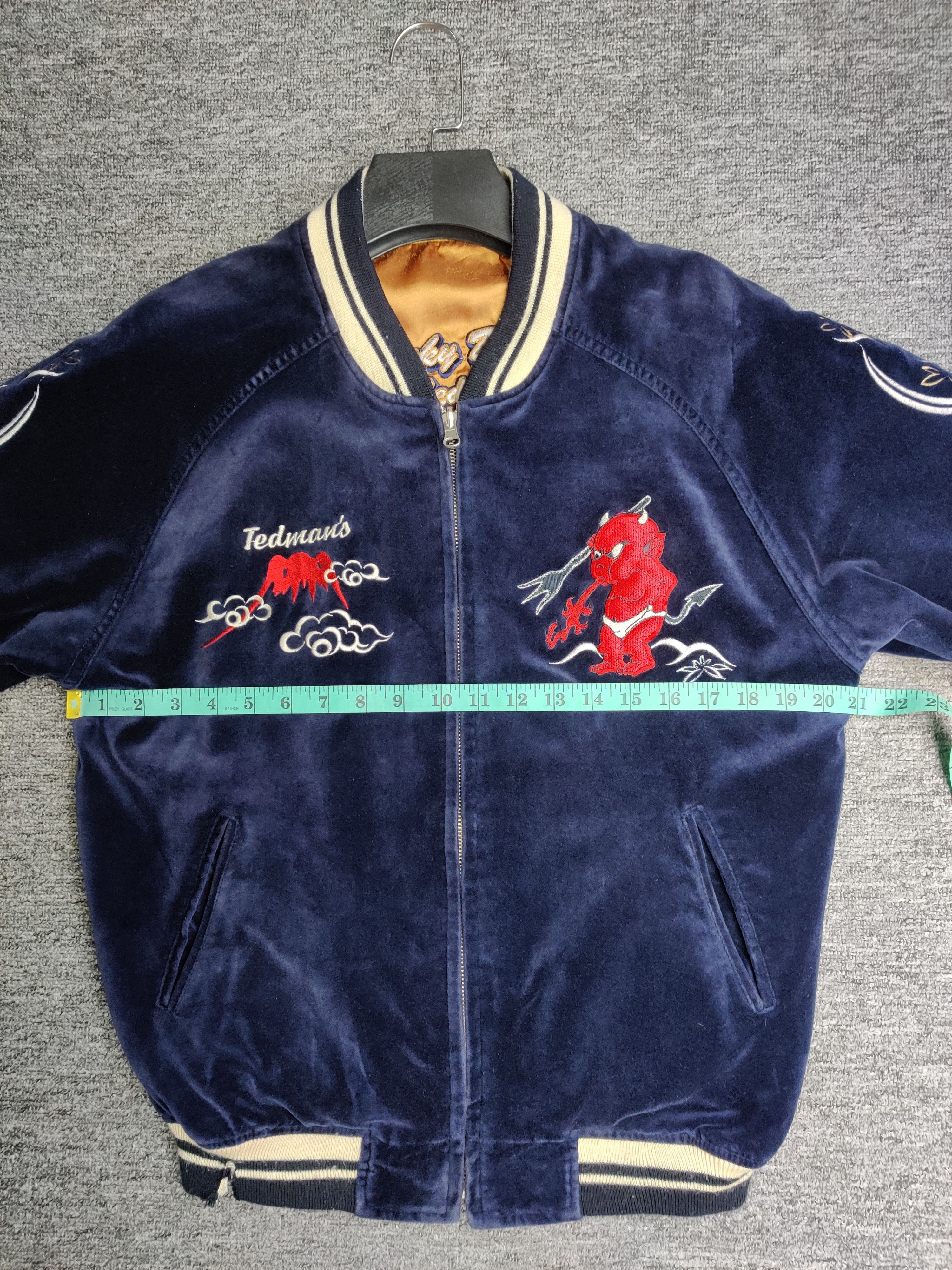 Tedman Vintage Tedman Sukajan Reversible Embroidery Velvet Jacket Size US L / EU 52-54 / 3 - 13 Thumbnail