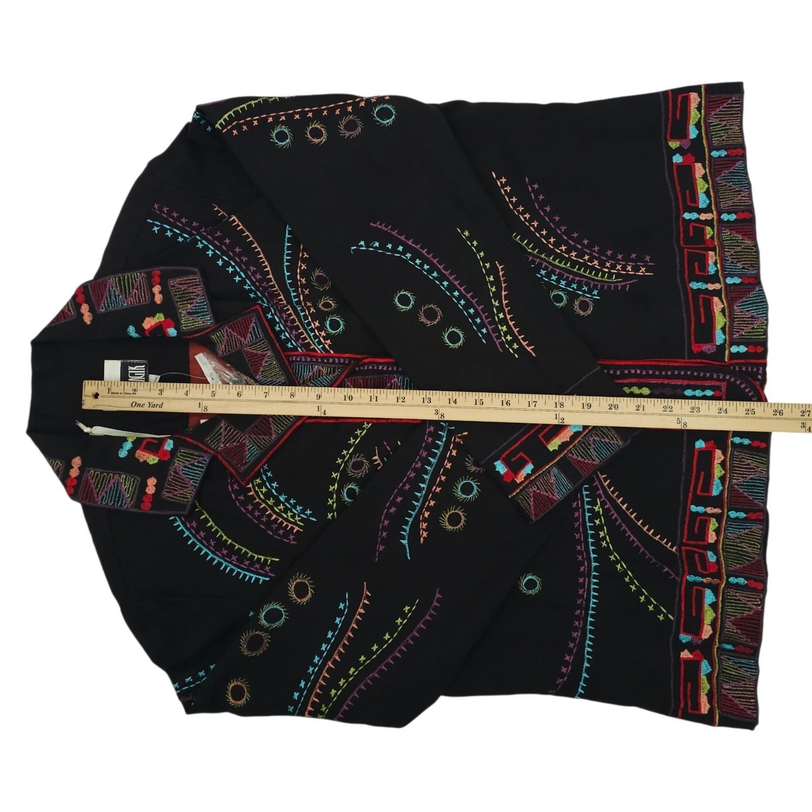 Other Yak Magik Embroidered Jacket XL Art to Wear Boho Cotton Size XL / US 12-14 / IT 48-50 - 5 Thumbnail