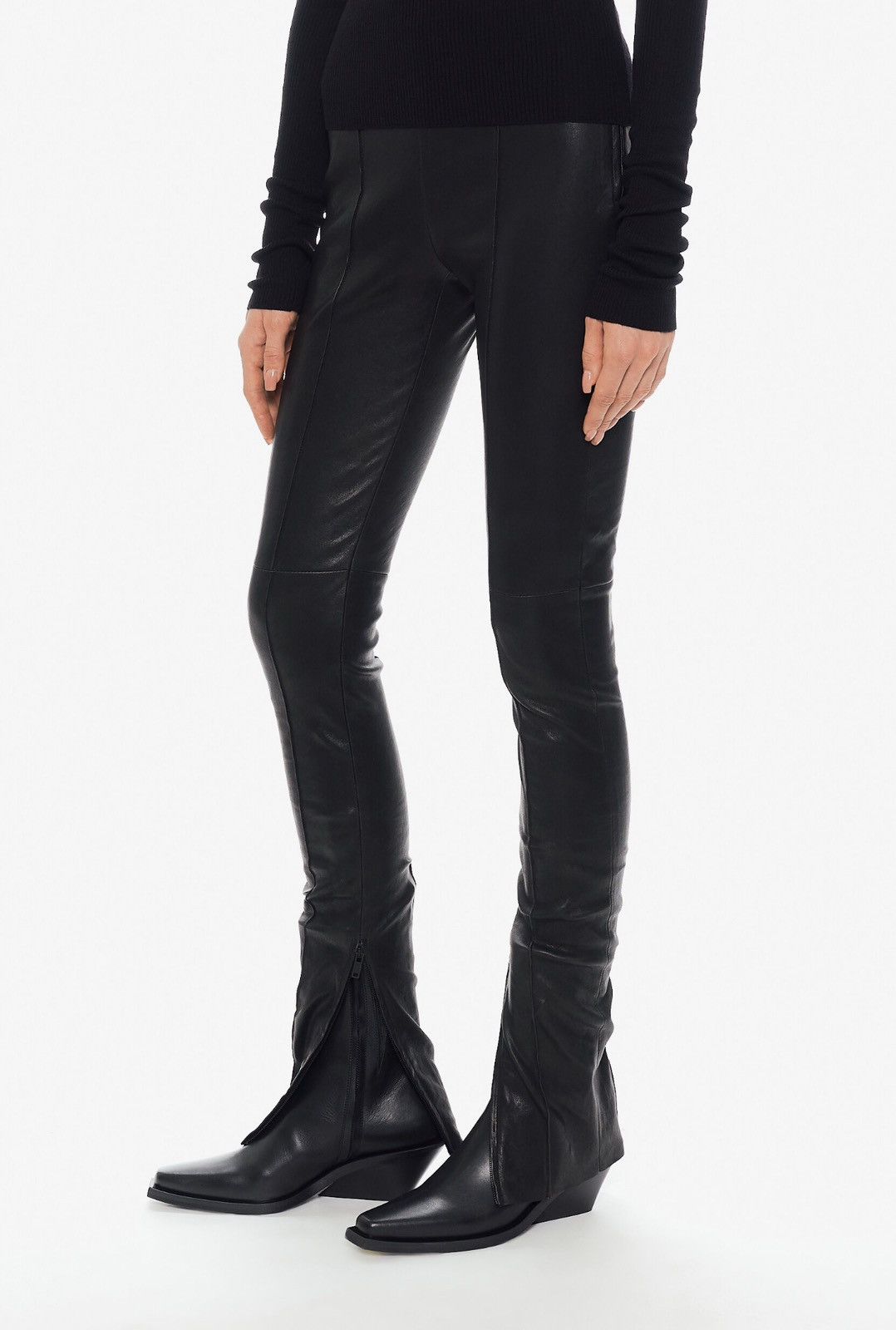 Ann Demeulemeester Last Size Ann Demeulemeester 60mm Vesper Leather Ankle Boots Size US 7 / IT 37 - 6 Thumbnail