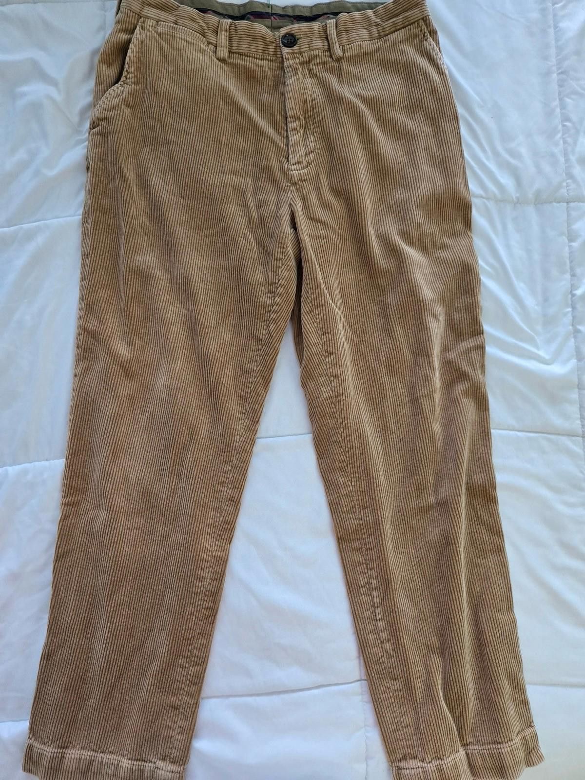 Polo Ralph Lauren Polo Ralph Lauren Corduroy Pants Mens 34x30 Brown Pleated Size US 34 / EU 50 - 1 Thumbnail
