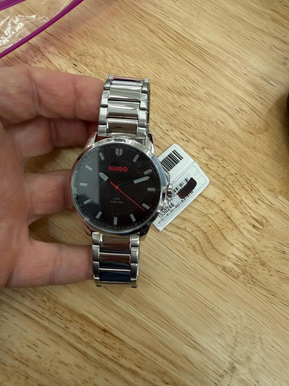 Hugo Boss Hugo Boss Men's First Silver-Tone Stainless Steel Watch Size ONE SIZE - 5 Thumbnail