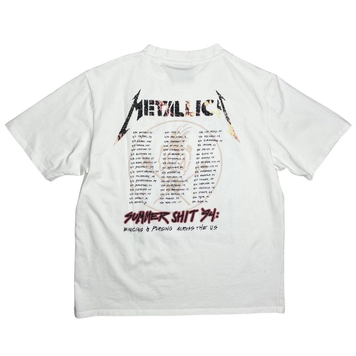 Vintage 1990s Metallica Summer Shit Tour Tee - M/L Size US M / EU 48-50 / 2 - 2 Thumbnail