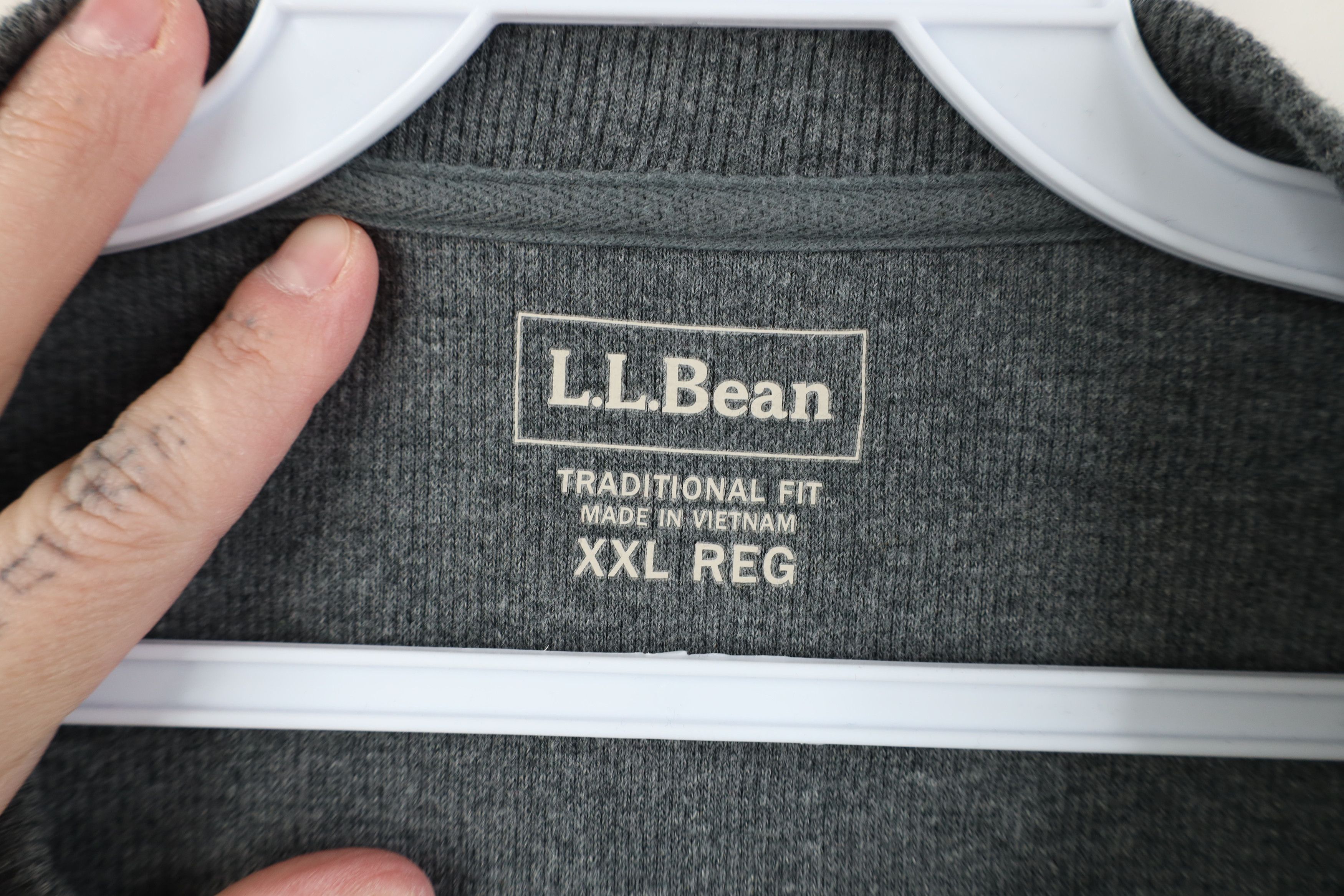 L.L. Bean Vintage LL Bean Waffle Knit Long Sleeve Henley T-Shirt Size US XXL / EU 58 / 5 - 4 Thumbnail