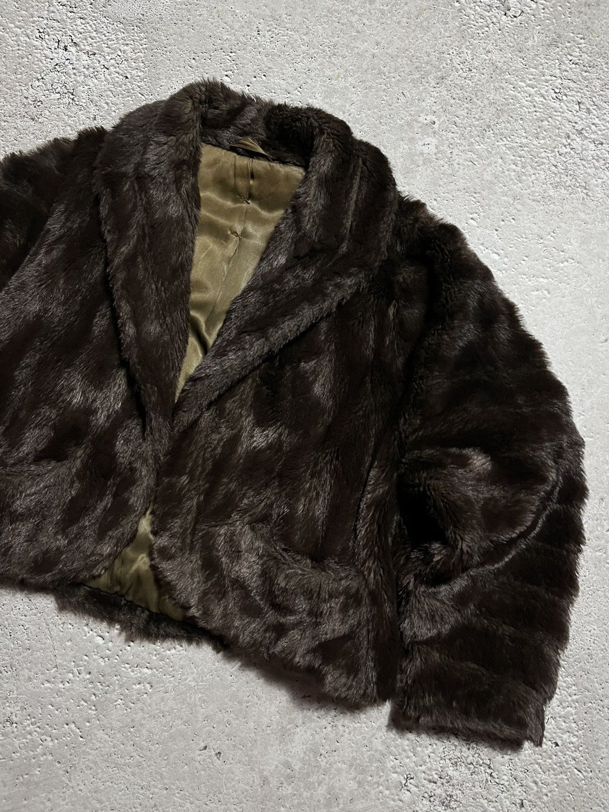 Hysteric Glamour × If Six Was Nine Vintage Full Mohair Fuzzy Faux Fur Fluffy Cropped Jacket OG Size M / US 6-8 / IT 42-44 - 2 Thumbnail