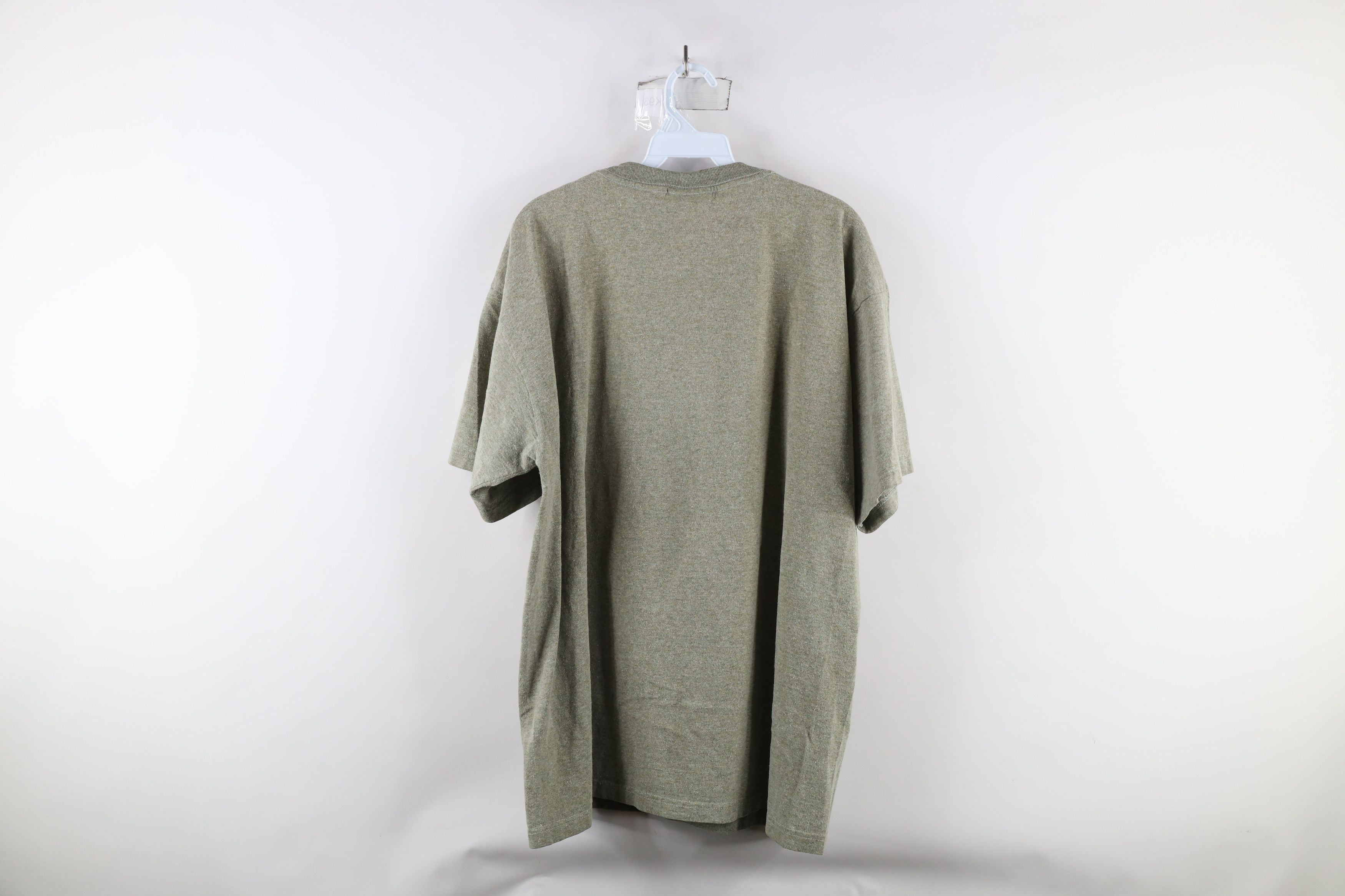 Vintage Vintage 90s Streetwear Little Bighorn Montana T-Shirt Green Size US XL / EU 56 / 4 - 8 Thumbnail