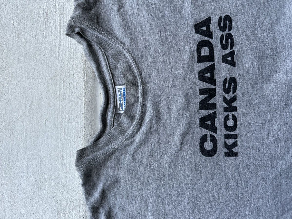 Vintage 🚨 VINTAGE CANADA KICKS ASS BIG LOGO T -shirt rare archive Size US L / EU 52-54 / 3 - 4 Thumbnail
