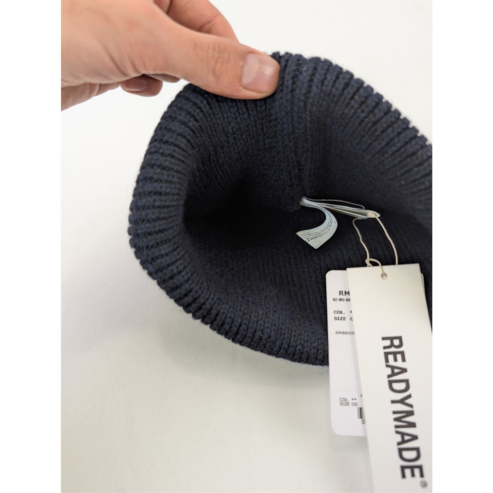 READYMADE o1rshd1 Size: OS / Recycled Wool Knit Beanie Cap / Hat Black Size ONE SIZE - 8 Thumbnail