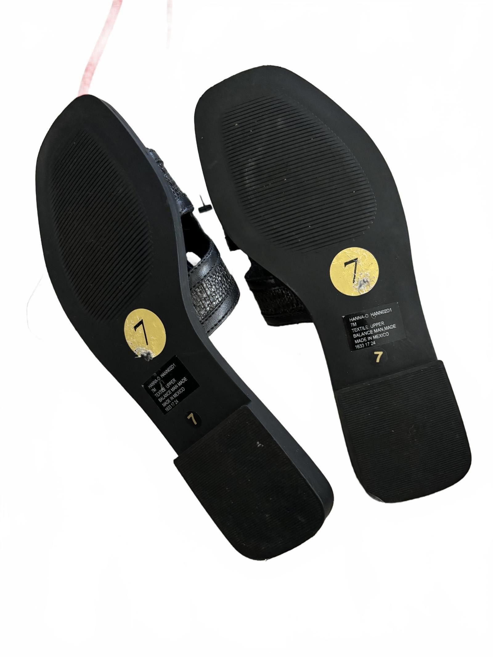 Designer NWOT Stylish Black Slide Sandals by Steven Size US 7 / IT 37 - 5 Thumbnail