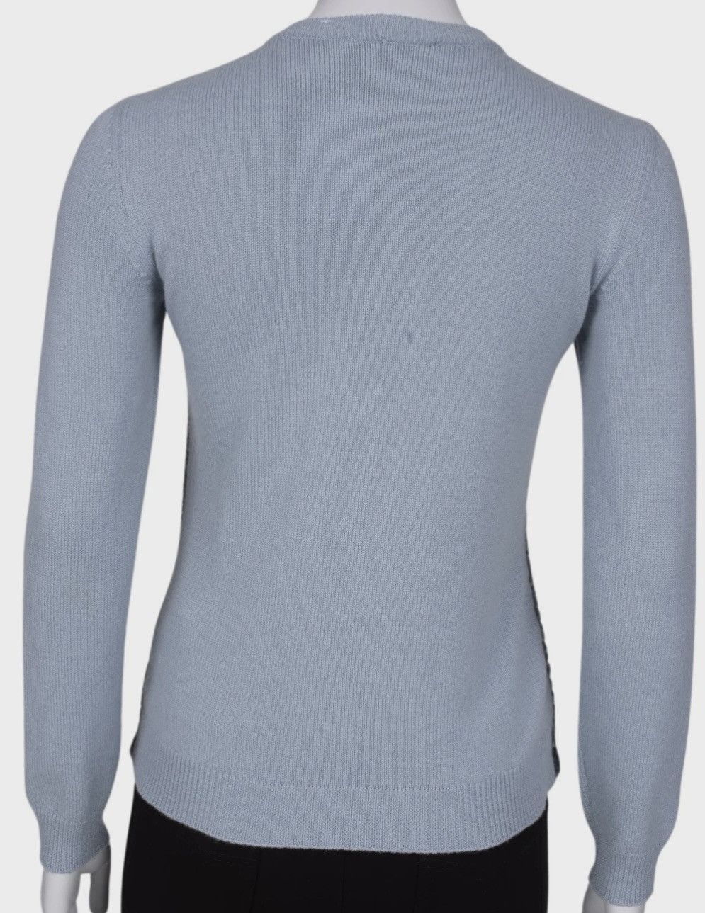 Gucci Light gray-blue sweater with fur on the front Size S / US 4 / IT 40 - 3 Thumbnail