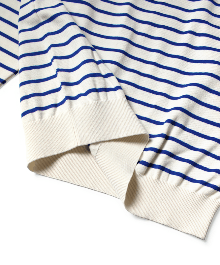 Kapital Paneled Border Knit Boat Neck Sweater Size US XXL / EU 58 / 5 - 8 Thumbnail