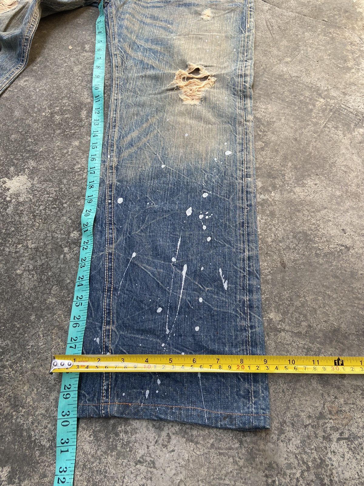 Denim & Co. Denim Craft Splash paint distressed denim Size US 32 / EU 48 - 15 Thumbnail