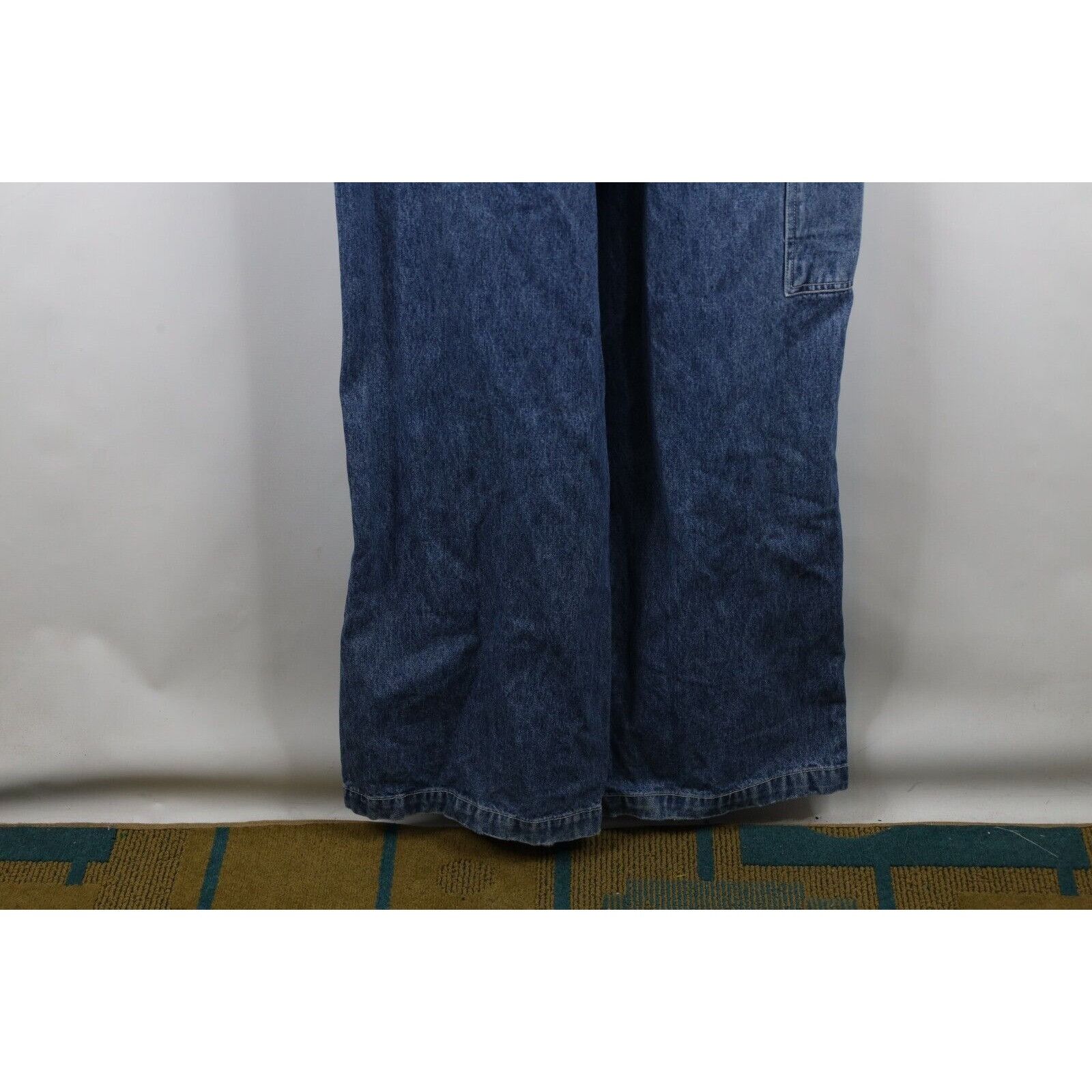 Calvin Klein × Vintage Vintage 90s Calvin Klein Faded Spell Out Wide Leg Overalls Size US 36 / EU 52 - 21 Thumbnail