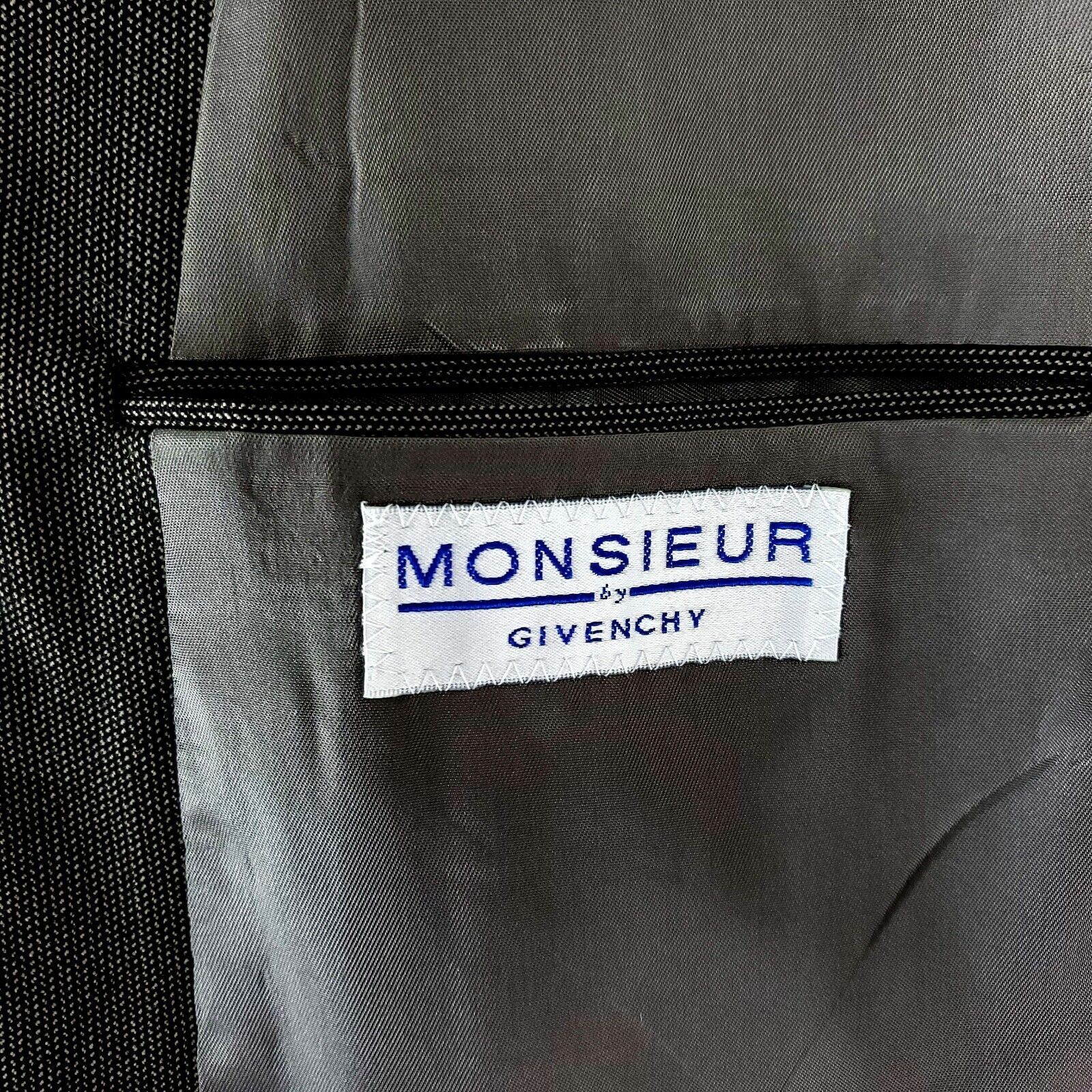 Givenchy Monsieur Givenchy Worsted Wool 4 Button Sport Coat 46L Brown Size 46L - 7 Thumbnail