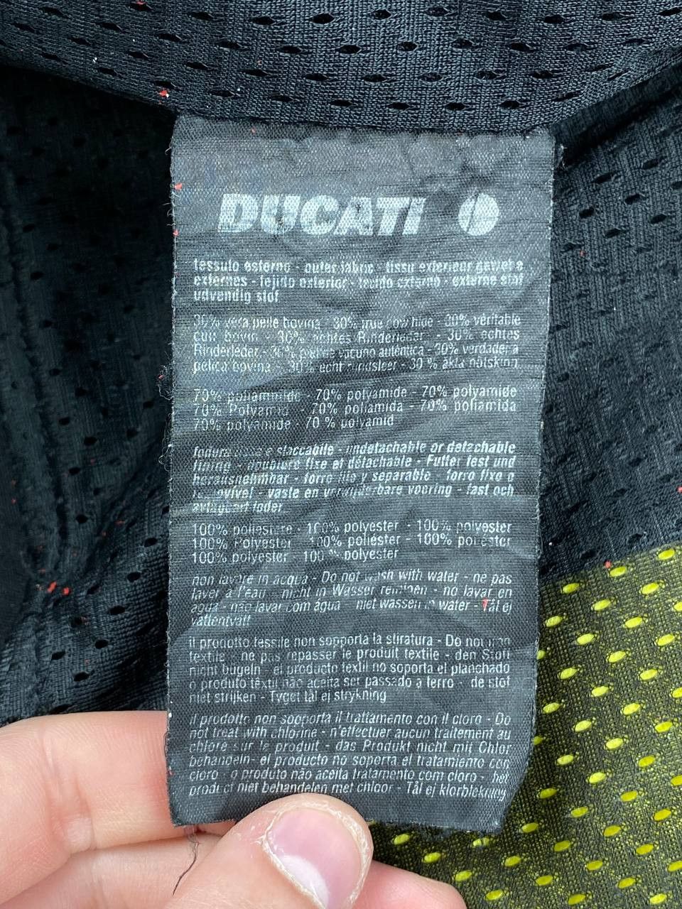 Ducati Ducati Leather Moto Jacket Men Size L Black/ Red Size US L / EU 52-54 / 3 - 17 Thumbnail