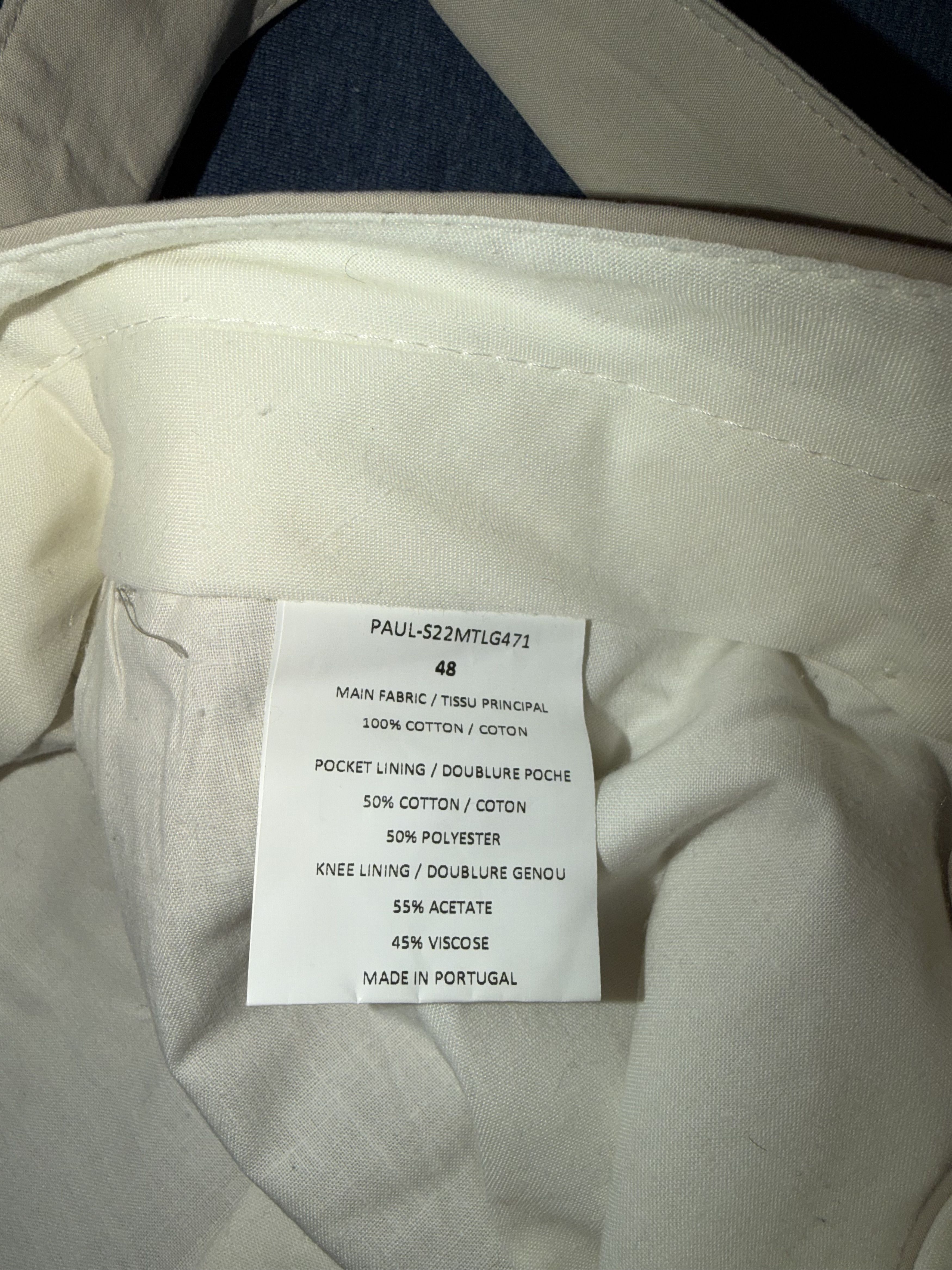 Officine Generale PAUL PANTS Size US 32 / EU 48 - 5 Thumbnail