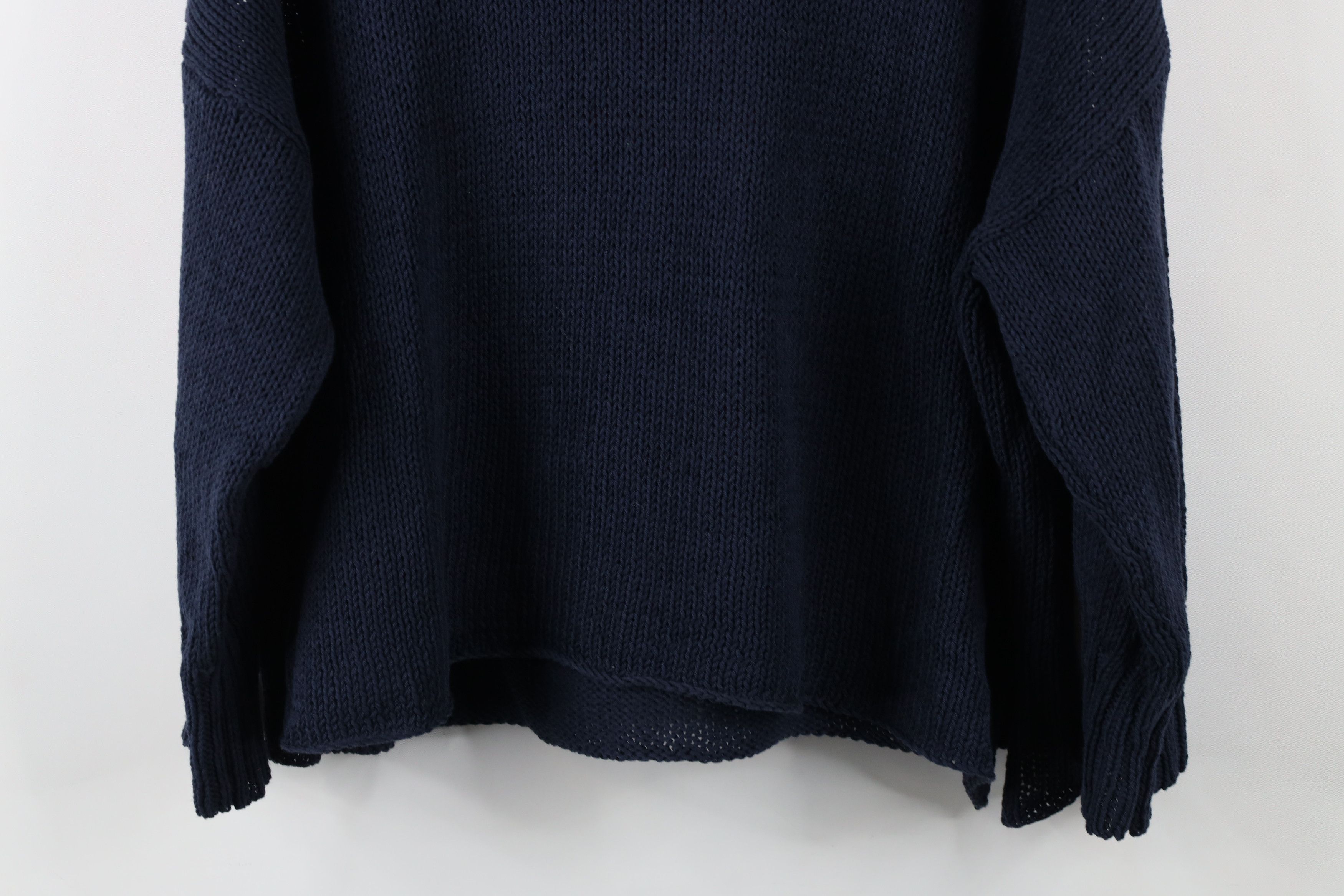 Vintage Wooden Ship Boat Anchor Marled Knit Sweater Blue Size M / US 6-8 / IT 42-44 - 9 Thumbnail