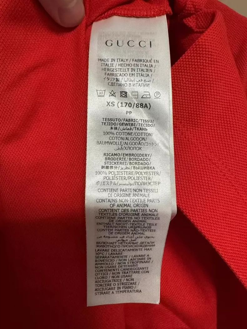 Gucci Gucci Adidas clover co-branded Red POLO T-shirt 2501-Nextar Size US XS / EU 42 / 0 - 6 Thumbnail