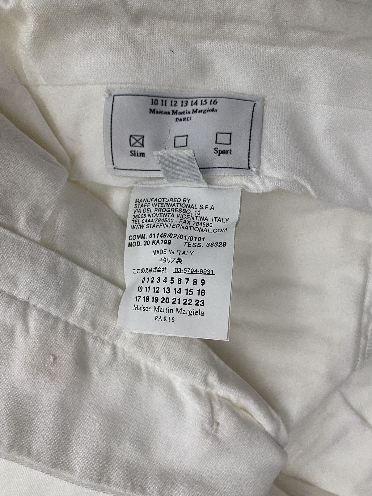 Maison Margiela Maison Margiela 🇮🇹 White Triple Pleated Seam Trouser 52 NEW Size US 36 / EU 52 - 16 Thumbnail