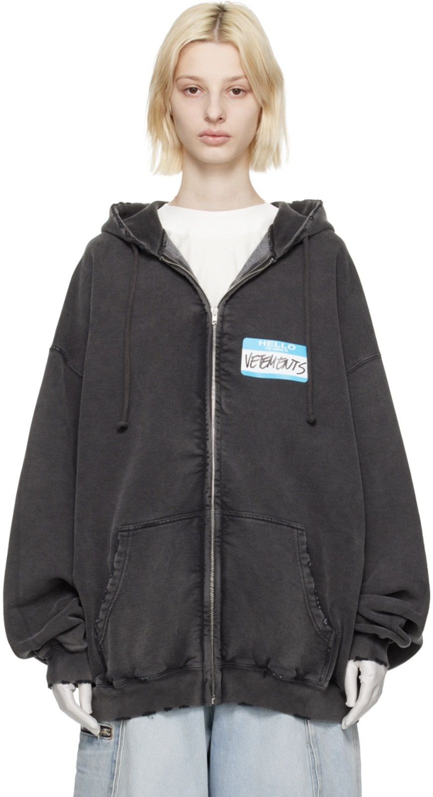 Vetements Vetements Total Fucking Darkness Zip Up Hoodie SZ M/Fits