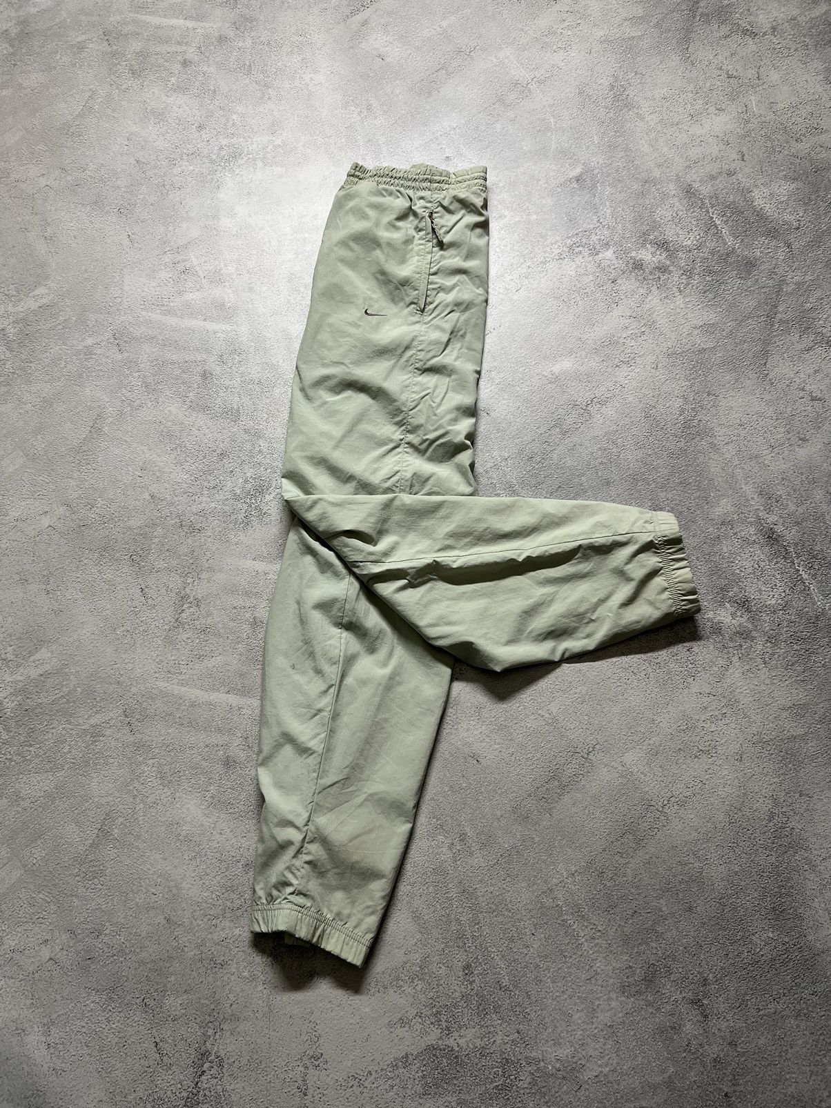 Vintage Vintage Y2K Nike Nylon Mini Swoosh Drill Pants 00’s Size US 36 / EU 52 - 2 Thumbnail