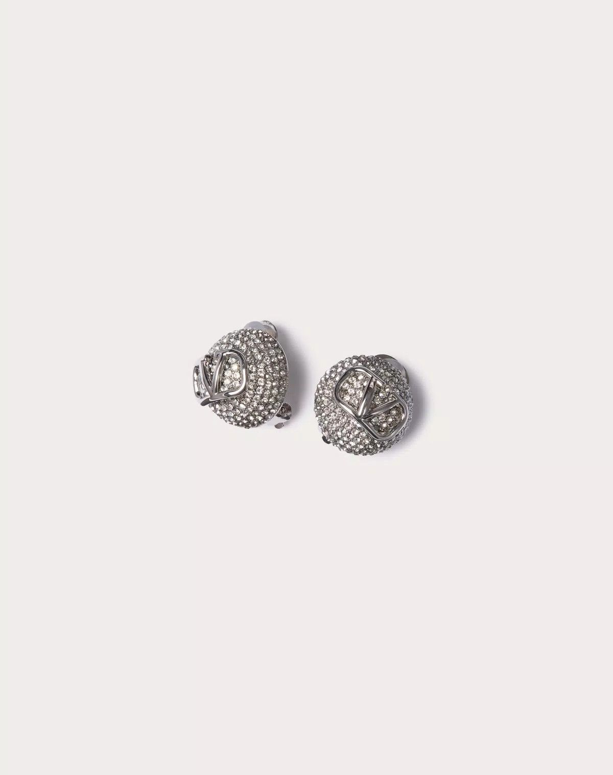 Valentino oc11z0725 Size:OS/Swarovski® Crystal Earrings in Silver Size ONE SIZE - 1 Thumbnail