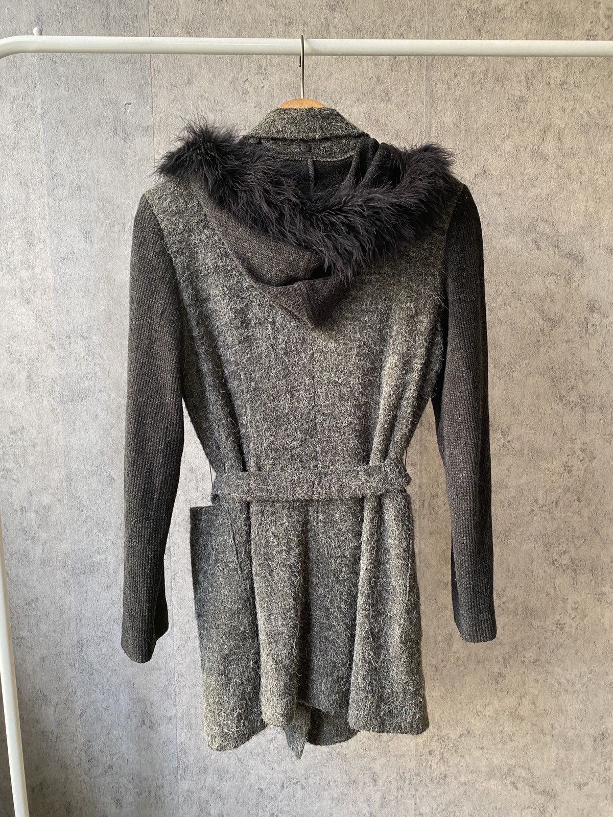 Yohji Yamamoto Atto Cuore Japan Designer Wool Fur Hoodie Jacket Size US S / EU 44-46 / 1 - 3 Thumbnail