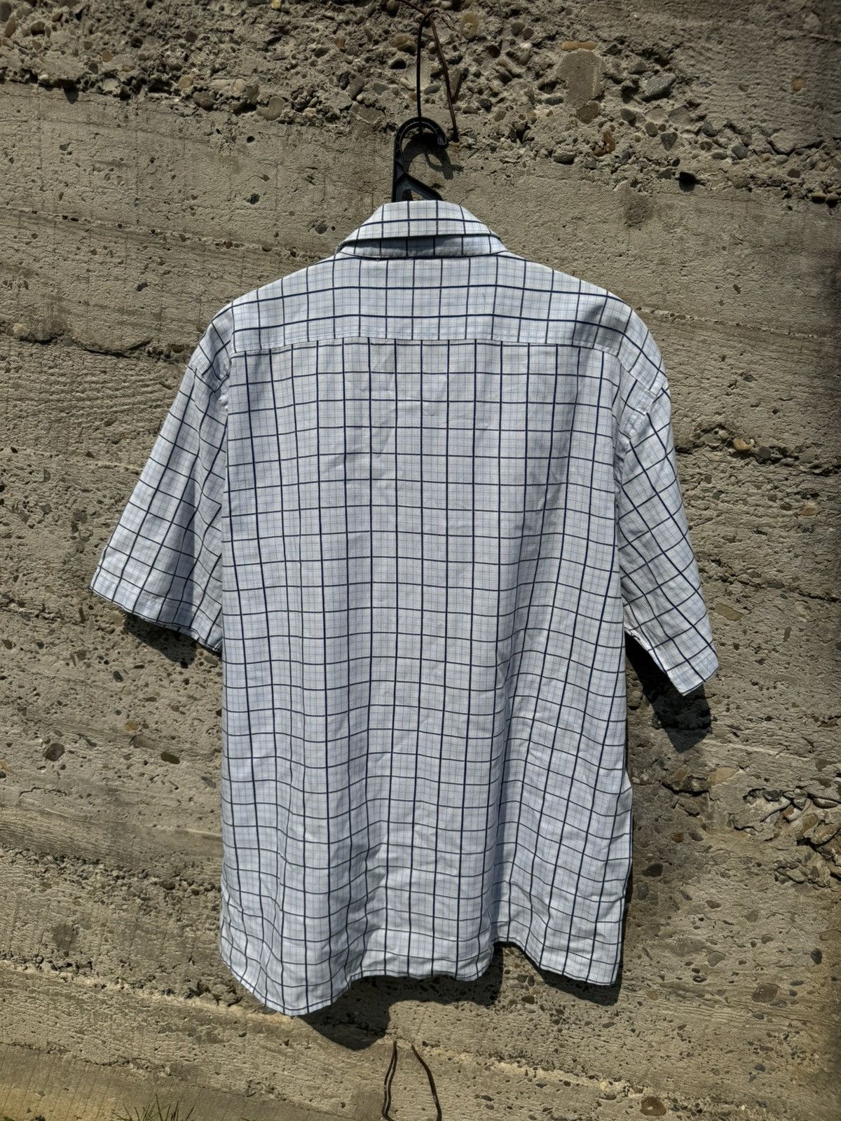 Yves Saint Laurent Vintage YSL Shiprt Sleeve Check Shirt Size US XL / EU 56 / 4 - 17 Thumbnail