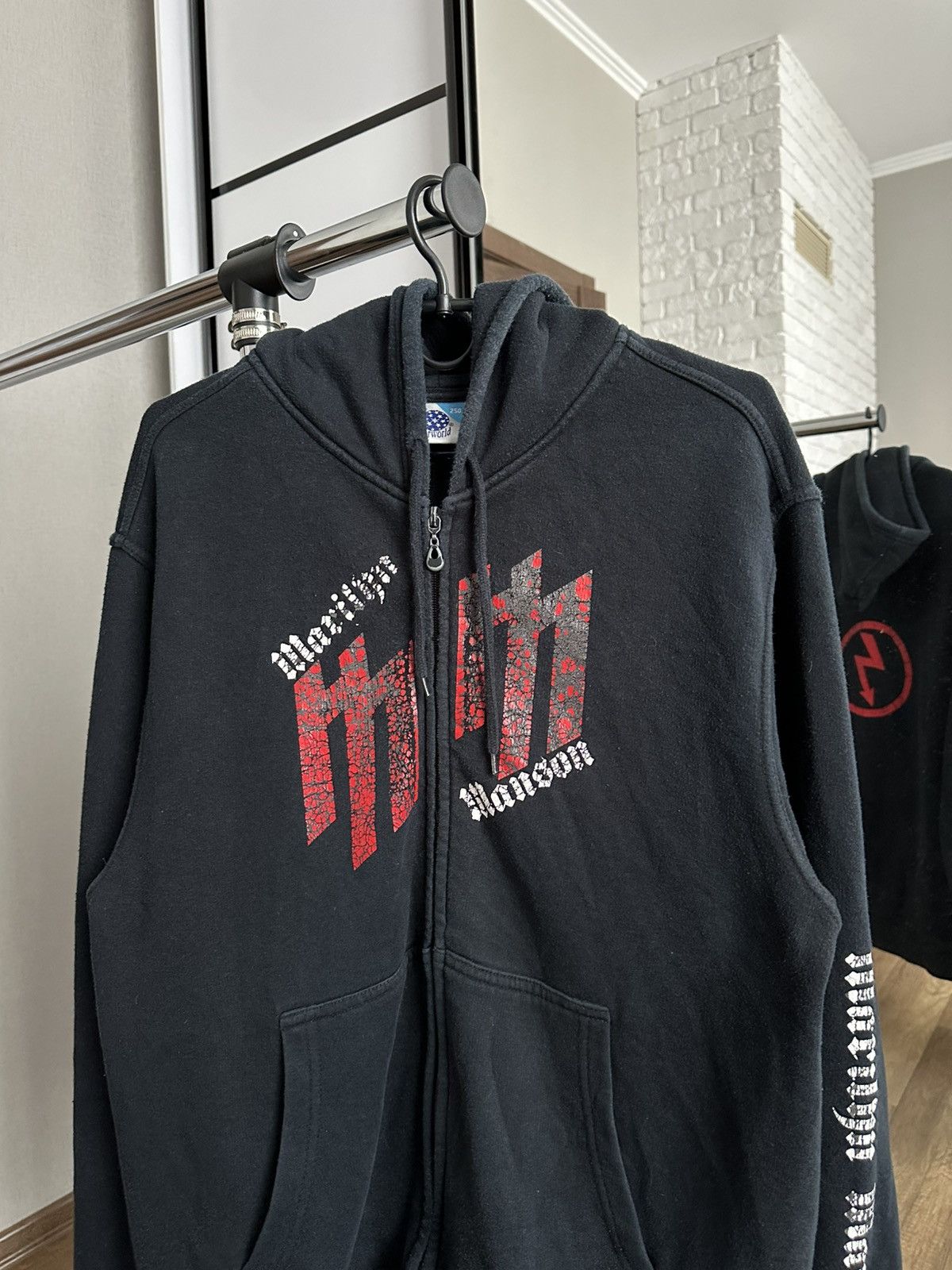 Marilyn Manson Marilyn Manson Zip Hoodie Vintage 90s Size US L / EU 52-54 / 3 - 4 Thumbnail