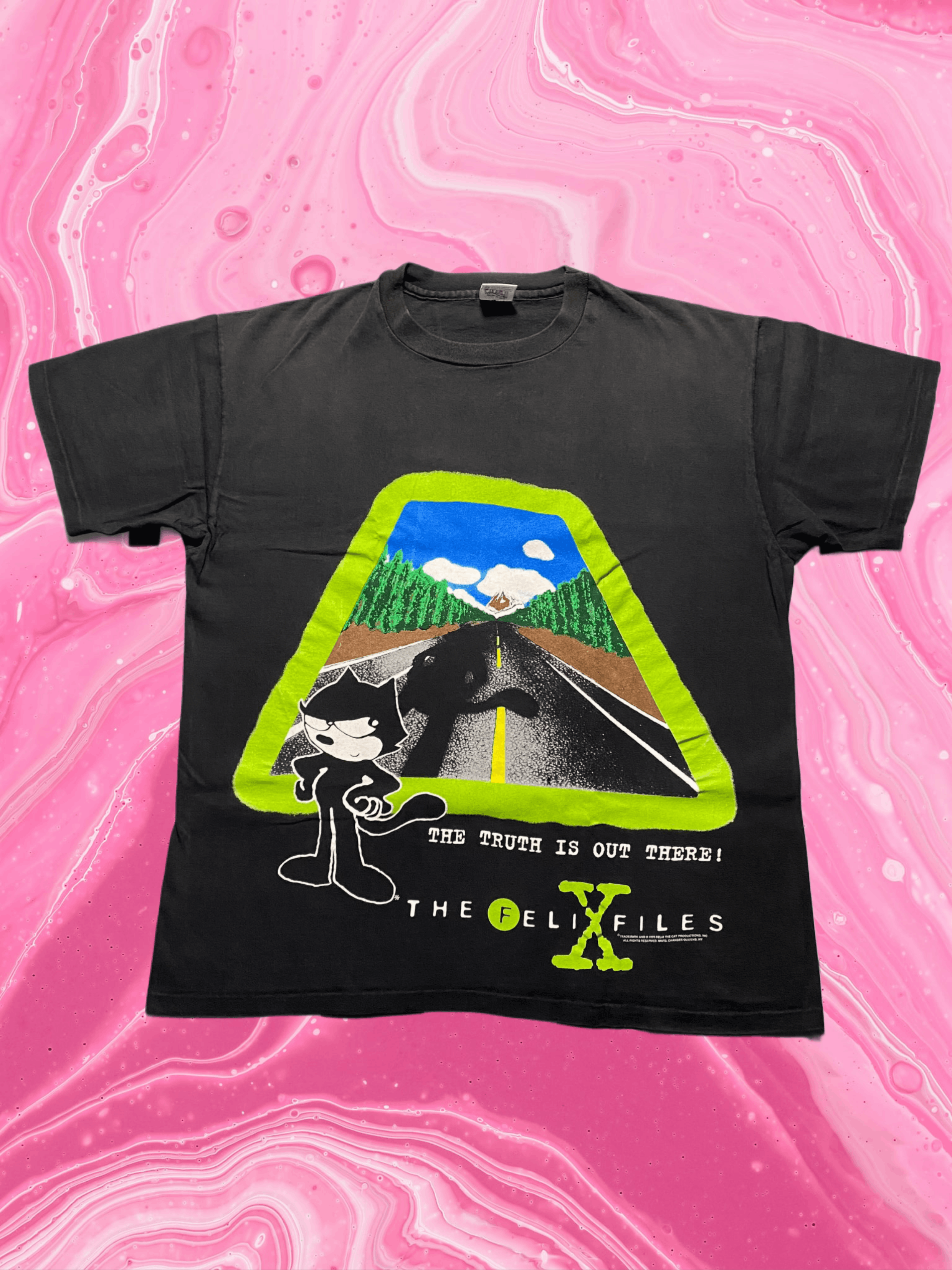 Felix Felix The Cat x The X-Files Vintage Promo Movie Tee 1995 Size US XL / EU 56 / 4 - 1 Thumbnail