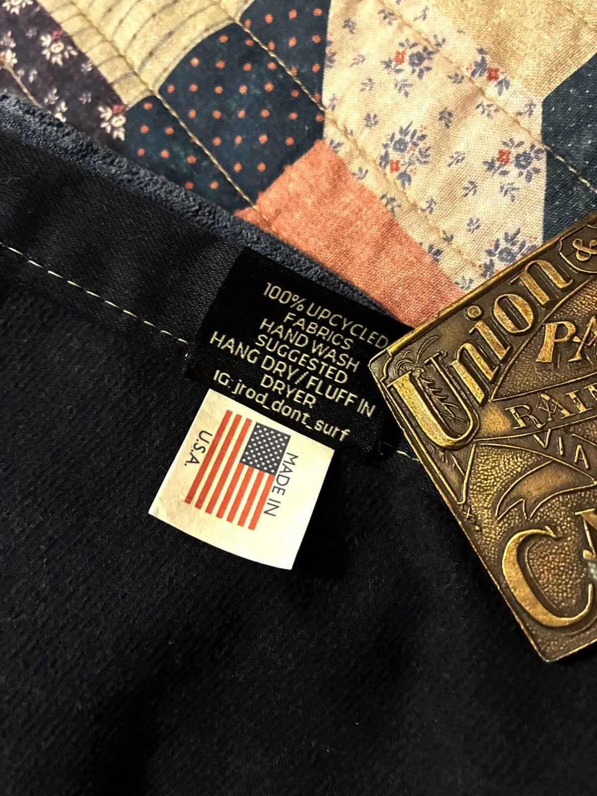 RRL Ralph Lauren CUSTOM RRL/ RL PATCHWORK SCARF (100% UPCYCLED RRL FABRICS) Size ONE SIZE - 13 Thumbnail