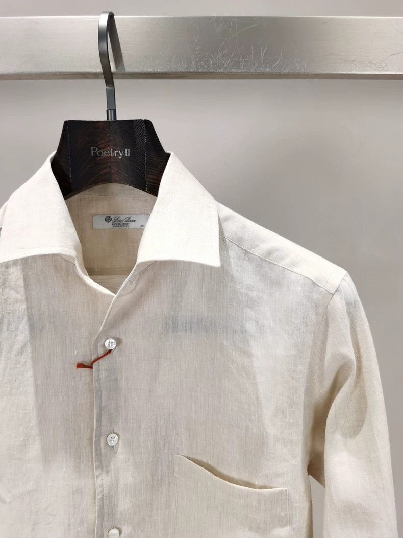 Loro Piana LORO PIANA Men's linen shirts Size US XS / EU 42 / 0 - 3 Thumbnail