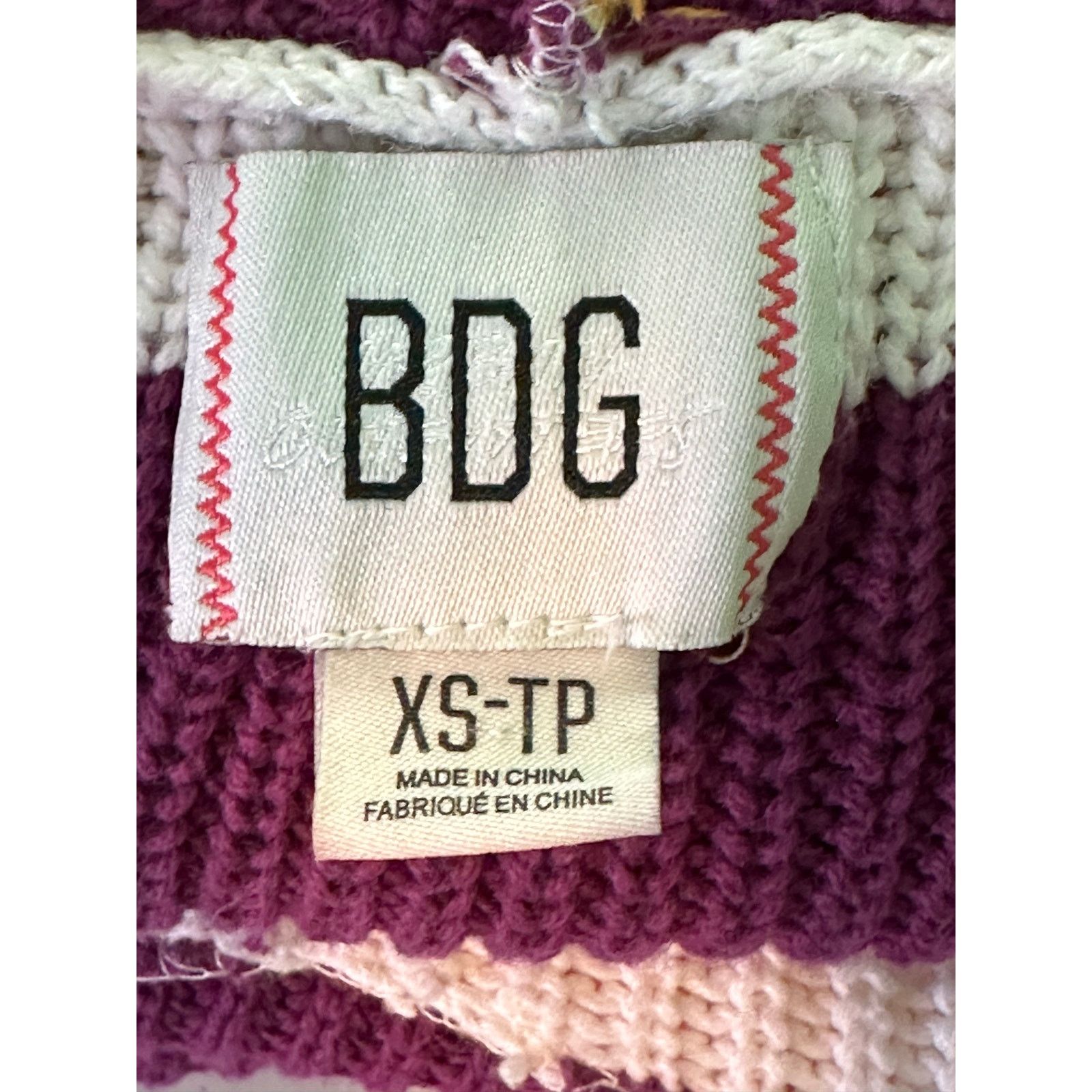 Bdg BDG colorful striped slouchy hoodie sweater Vest Size XS Size XS / US 0-2 / IT 36-38 - 3 Thumbnail