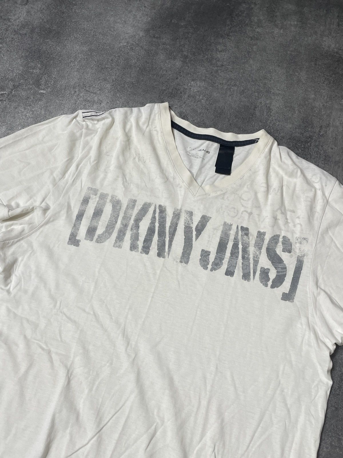 DKNY 🔥RARE🔥DKNY Vintage Y2K Tee Spellout Hype Size US M / EU 48-50 / 2 - 2 Thumbnail