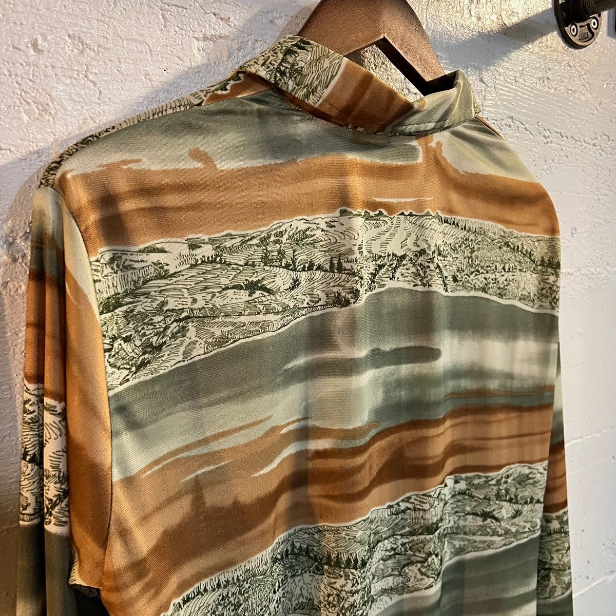 Vintage True Vintage 70’s Landscape Long Sleeve Button Up Shirt Size US M / EU 48-50 / 2 - 4 Thumbnail