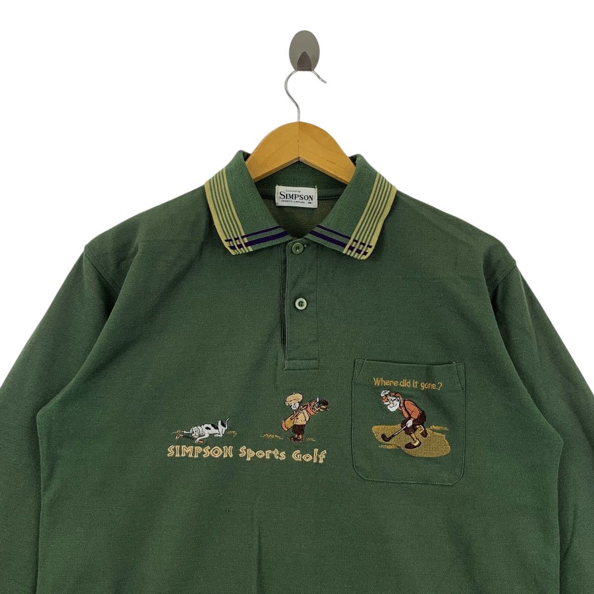 The Simpsons Vintage SIMPSON SPORT GOLF Embroidered Polo Tee Shirt Size US M / EU 48-50 / 2 - 2 Thumbnail