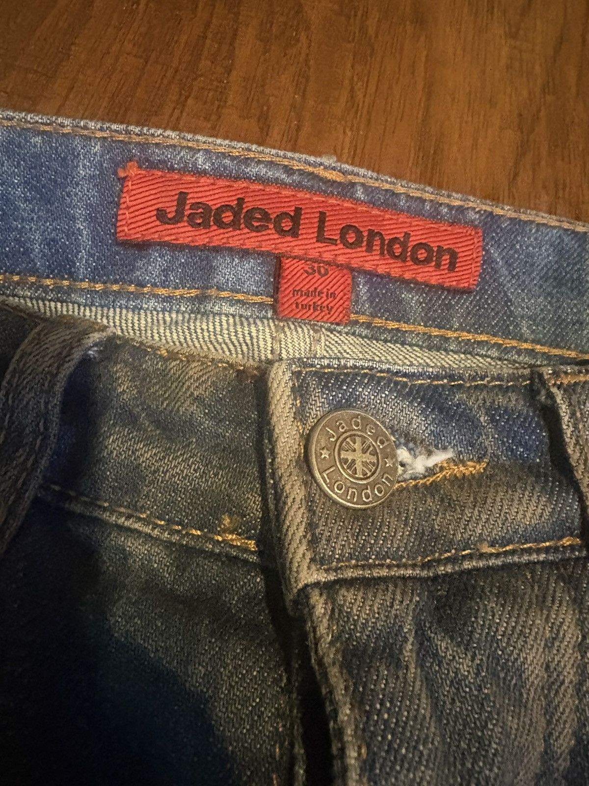 Jaded London JADED LONDON DIRTY WASH “DRAIN” JEANS Size US 30 / EU 46 - 3 Thumbnail