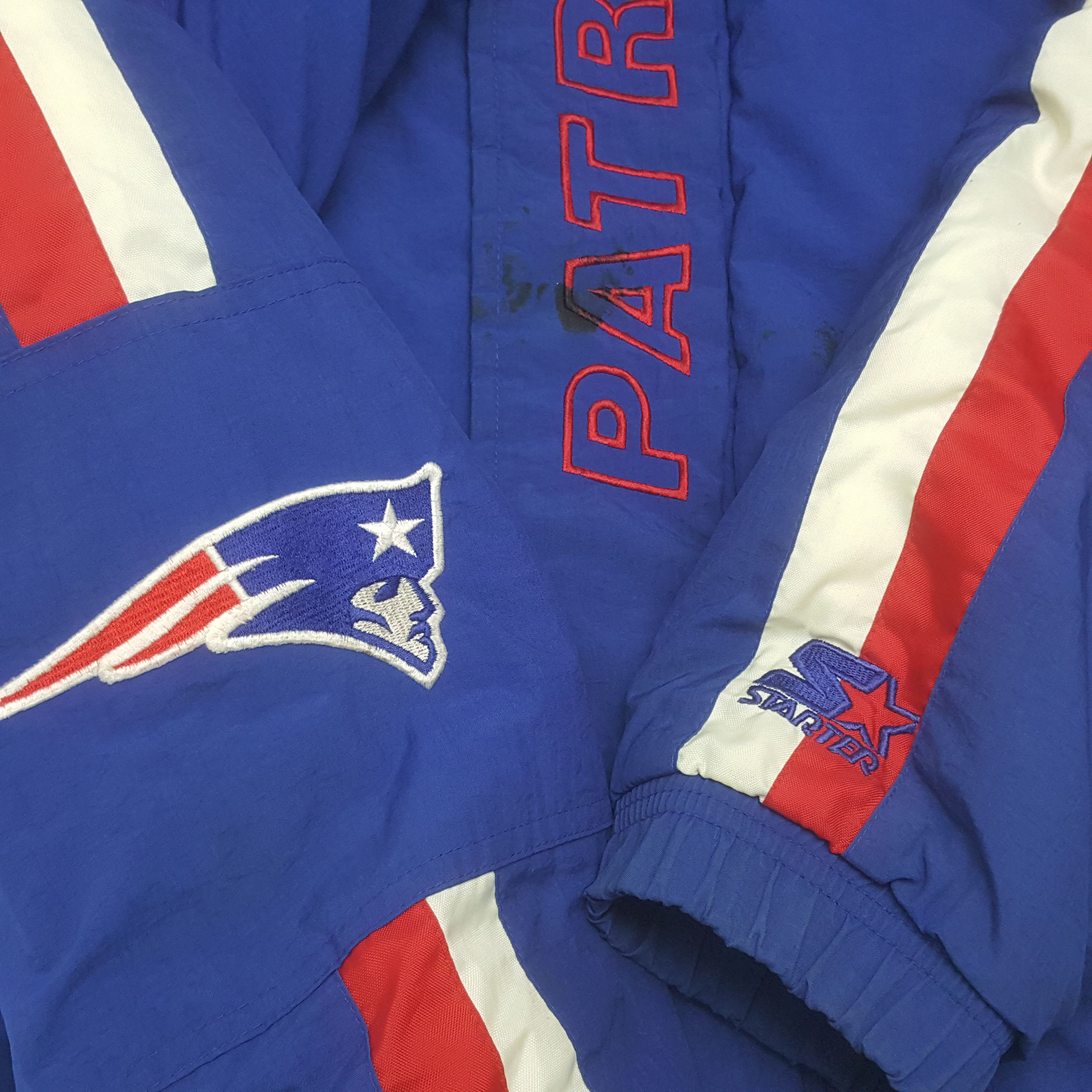 Starter × Vintage Vintage Starter Patriots Windbreaker Zipper Jacket Hoodie Size US XL / EU 56 / 4 - 12 Thumbnail