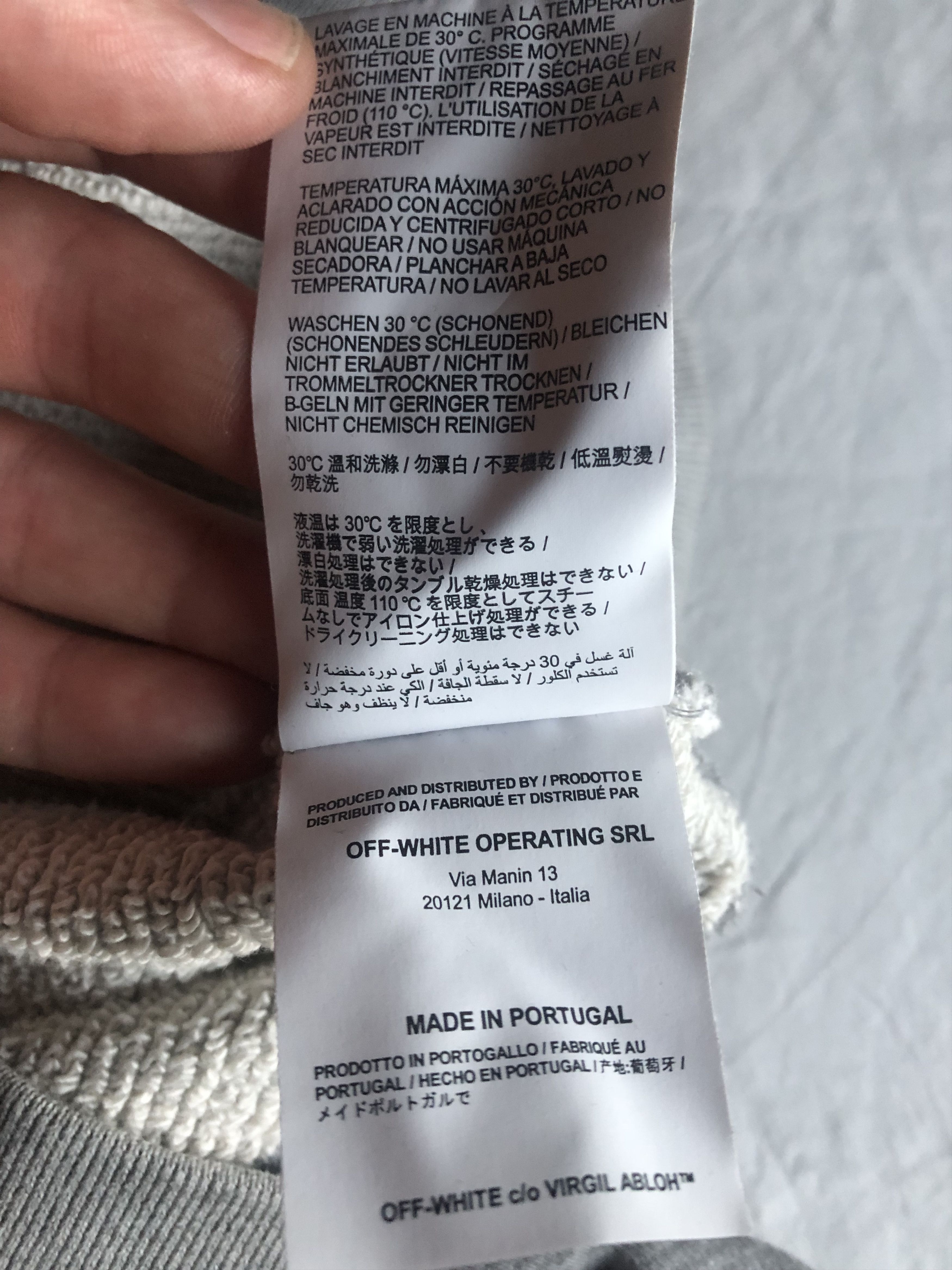 Off-White Off-white, heavy textured sweatshirt Size US M / EU 48-50 / 2 - 10 Thumbnail