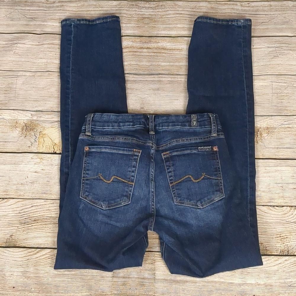 7 For All Mankind 7 for all mankind Kimmie straight leg jeans size 27 Size 27" / US 4 / IT 40 - 4 Thumbnail